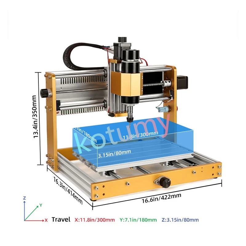 Laser Engraving Machine 5.5W Laser 500W Spindle with Offline CNC3018plus Woodworking Engraving Machine GRBL1.1f Control Board