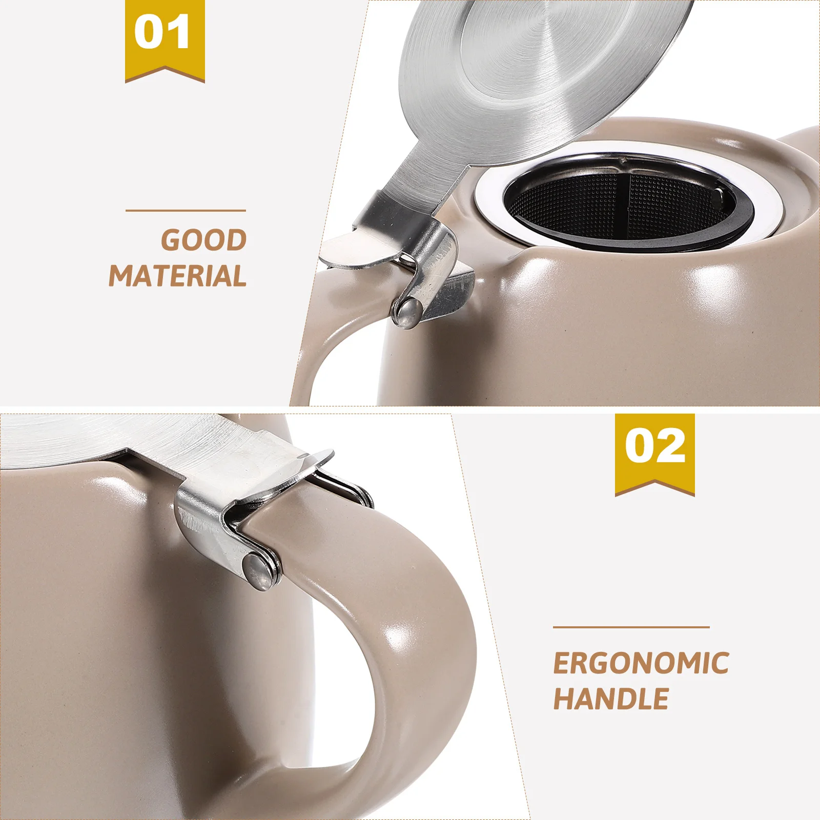 

Ceramic Teaware Infuser Teapot Portable for Home Office Travel Small Tea Kettle Desktop Teapot Pot Ceramic Teaware