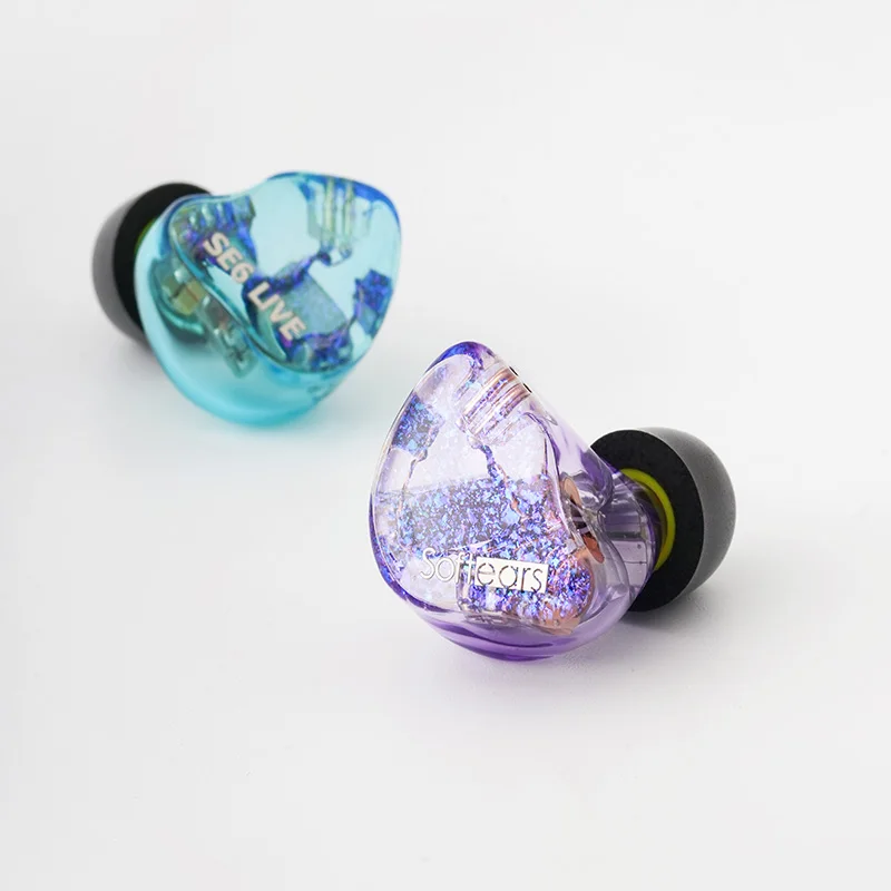Softears SE6 Live Earphone Golden Acoustic Driver Combination 6 Finely Tuned Units with 3.5mm Plug 0.78mm 2Pin Cable