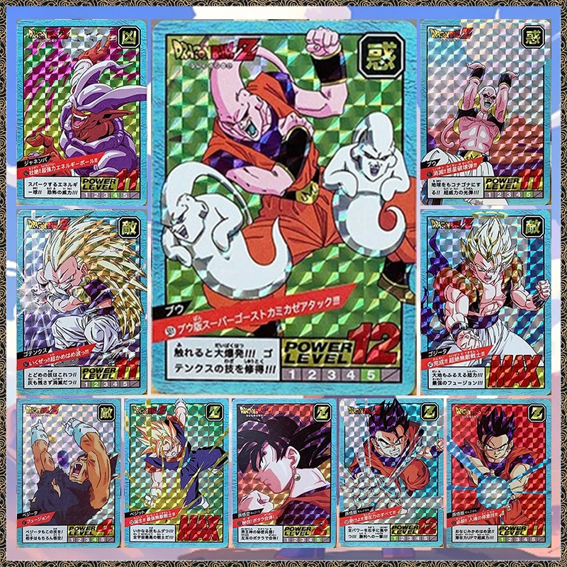 Anime Dragon Ball DIY ACG Battle Game Torankusu Vegeta Yonsei Majin Buu Gogeta Vegetto Goku Collectible Cards Birthday Toy Gift