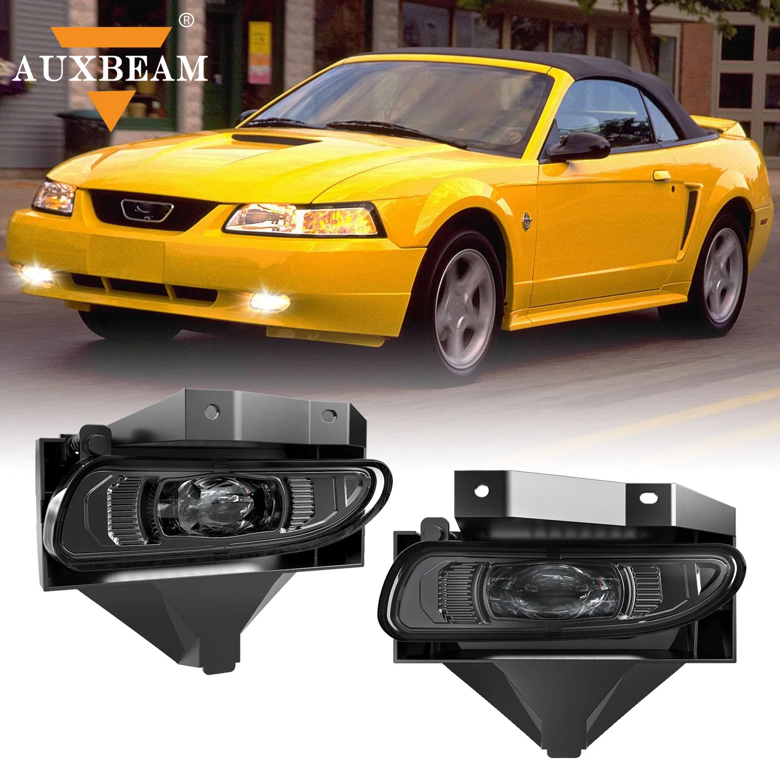 

30W 12V LED Fog Lights for Ford Mustang GT 1999-2004 6500K Fog Light Assembly with 880 LED Bulb IP Waterproof 67 with DOT