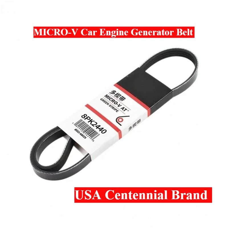 8PK2358 8PK2360 8PK2365 8PK2369 8PK2378 8PK2380 8PK2389 8PK2405 8PK2410 8PK2440 8PK2461 USA MICRO-V Car Engine Generator Belt