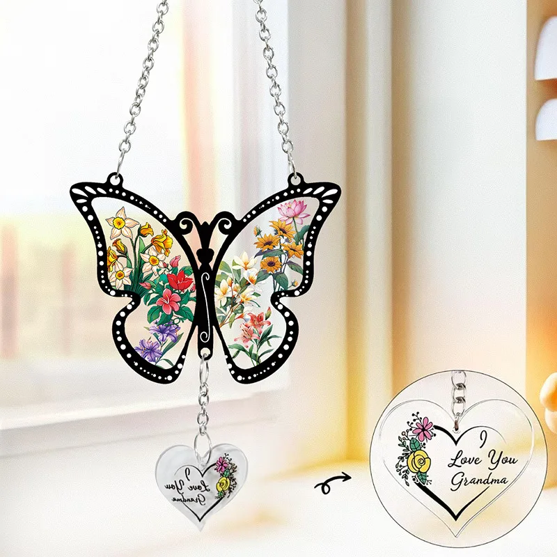 

1PC Butterfly Shaped Charm with Chain Mobile Phone Accessory Decorative Hanging Pendant for Smartphone Decoration