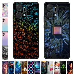 Case For HonorX7A 2023 귀여운 사랑스러운 늑대 실리콘 다시 전화 케이스 Honor X7 A X7A RKY-LX2 소프트 케이스 Coque