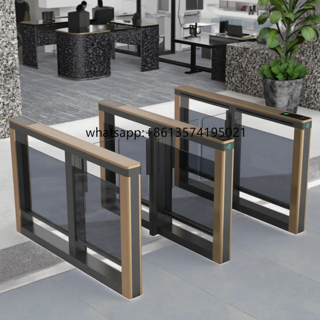 

THot Sale 304 Stainless Steel Speed Gate High Speed 0.4s Low Noise Servo Motor Access Control Turnstiles Best Seller