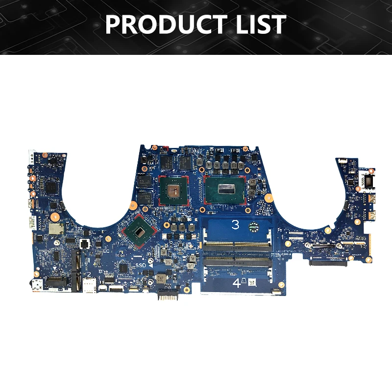 DA0XW2MBAH0 Mainboard For HP ZBOOK 15 G5 Laptop Motherboard With CPU E-2176M I7 9th Gen Test OK