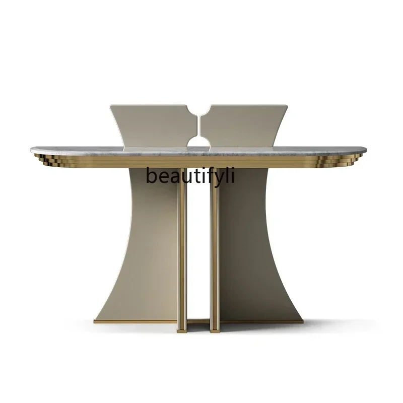 TTT New arrive Entry marble entrance table End view table Aisle corridor decorative cabinet Entrance table Modern cases