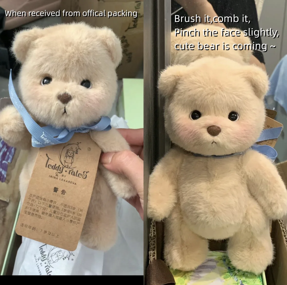 Daigou Official Teddy Tale Bears Plush Toy 20cm Handmade Super High Quality Teddybears Joint Move Bears Plushie Birthday Gift