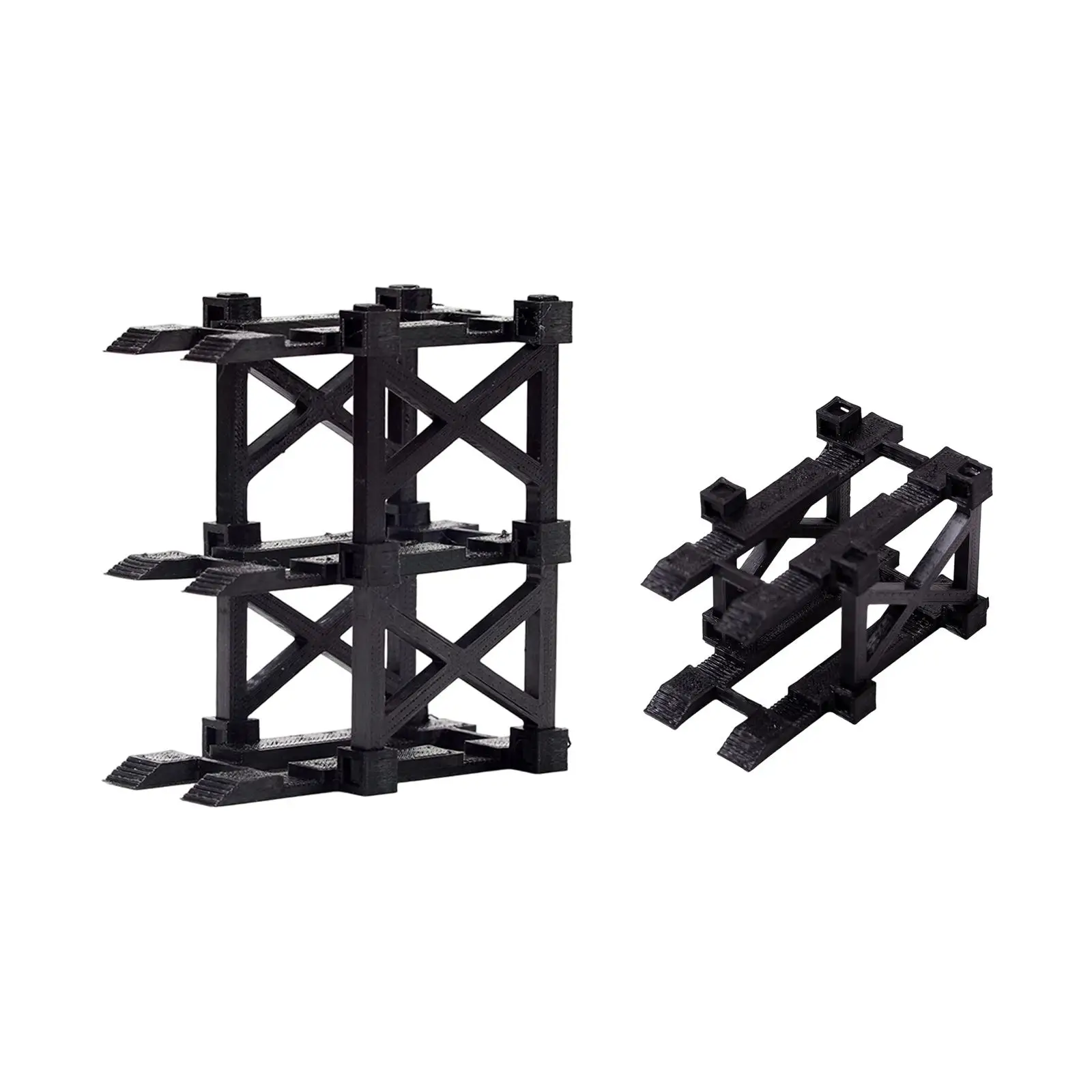 1/64 Parkplatz Display-ständer Mini Modell Auto Lagerung Regal Realistische Ornament Desktop Decor Sammlung Schaufenster Rack