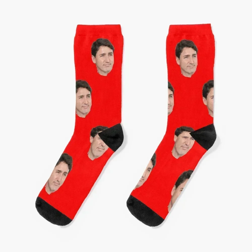 

JUSTIN TRUDEAU Socks winter golf shoes custom sports Socks Man Women's