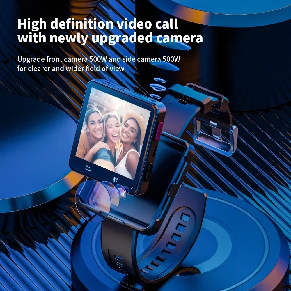 LOKMAT جديد APPLLP 2 MAX 2.64 بوصة شاشة كبيرة 4G ساعة ذكية للرجال، 3GB 32GB Google Play Game مقاومة للماء Android 11.0 Smartwatch