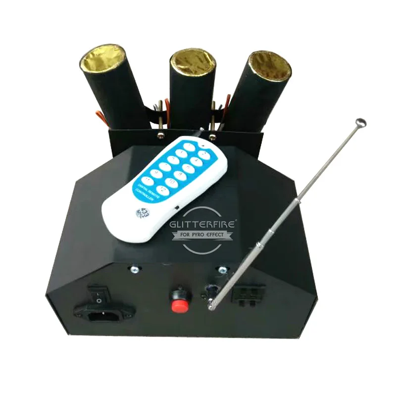 Professional 3 channel remote control swing stage cold fountain machine