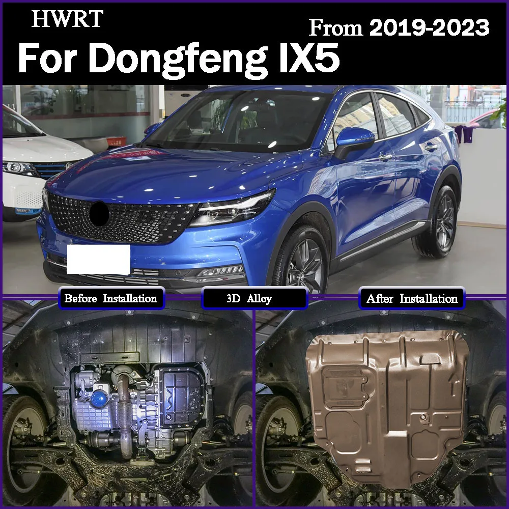 For Dongfeng IX5 2019-2023 1.5T Car Accessories Black Under Engine Guard Mudguard Board Splash Shield Mud Fender Plate Panel