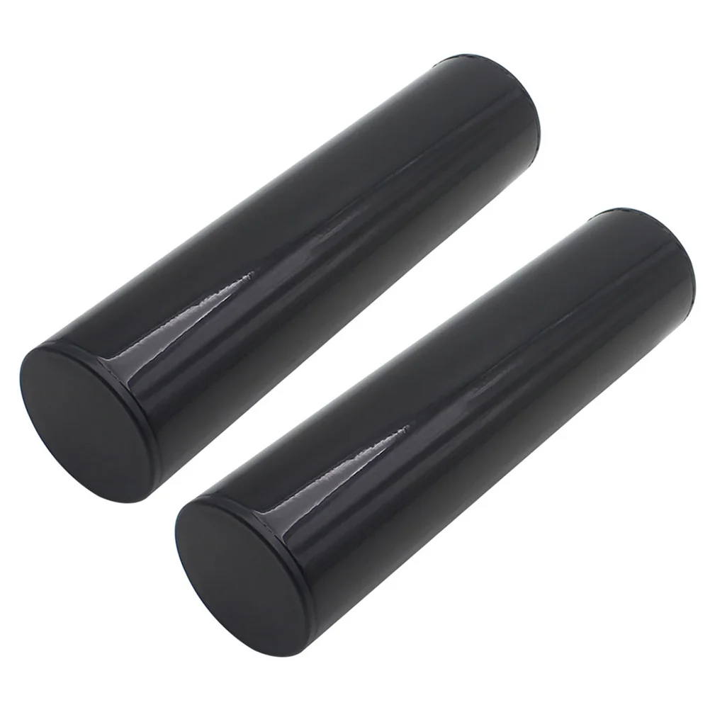 

2pcs Black Sand Tube Rhythm Percussion Instrument Metal Maracas Music Class Band Small Sand Hammers Practice Gifts