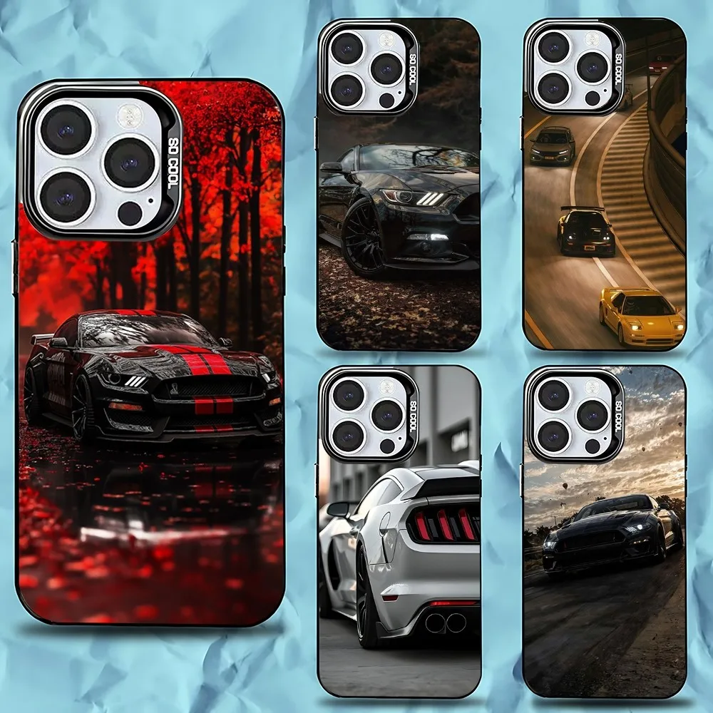 

Cool F-Fords Car M-Mustang Phone Case For iPhone 16,15,14,13,12,11,Pro,Max,Plus,Mini,XS,SE Anti Fall Black Matte Hard Bumper