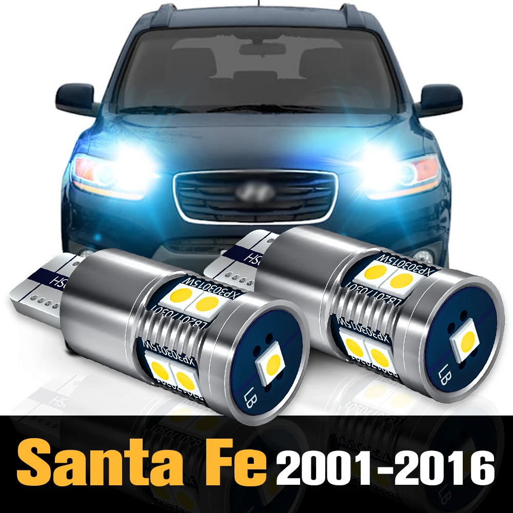 

2pcs Canbus LED Clearance Light Parking Lamp Accessories For Hyundai Santa Fe 1 2 3 2001-2016 2007 2008 2009 2010 2011 2012 2013