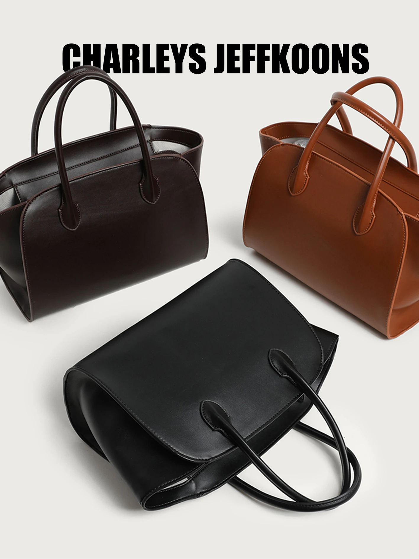 charleys-jeffkoons-minimalist-row-style-large-capacity-tote-bag-women's-fashion-handbag-double-handle-shoulder-bag-for-daily-use