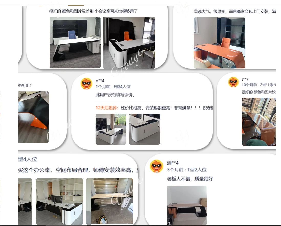 Creative paint boss table light luxury desk president class desk modern supervisor manager table combination