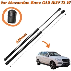 Qty(2) Hood Struts for Mercedes-Benz GLE-Class M-Class W166 SUV 2011-2019 618mm Front Bonnet Gas Springs Absorbers Lift Supports