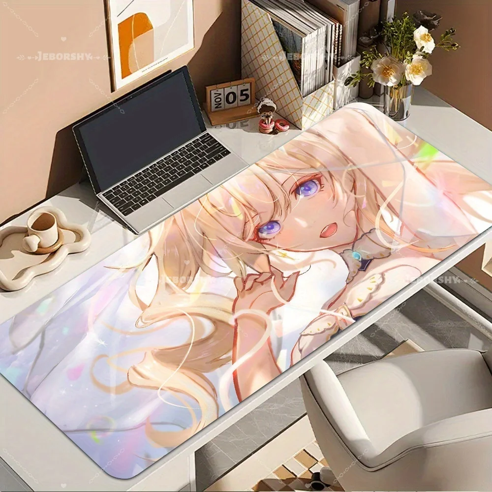 

Dreamy Pastel Anime Girl Gaming Mouse Pad, Non-Slip Extended Desk Mat with Light & Airy Art, Perfect Gift for Gamers