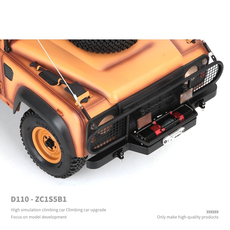 Metalowy zderzak przedni do 1/10 RC Crawler Car Traxxas TRX4 Defender RC4WD D110 Diy Parts