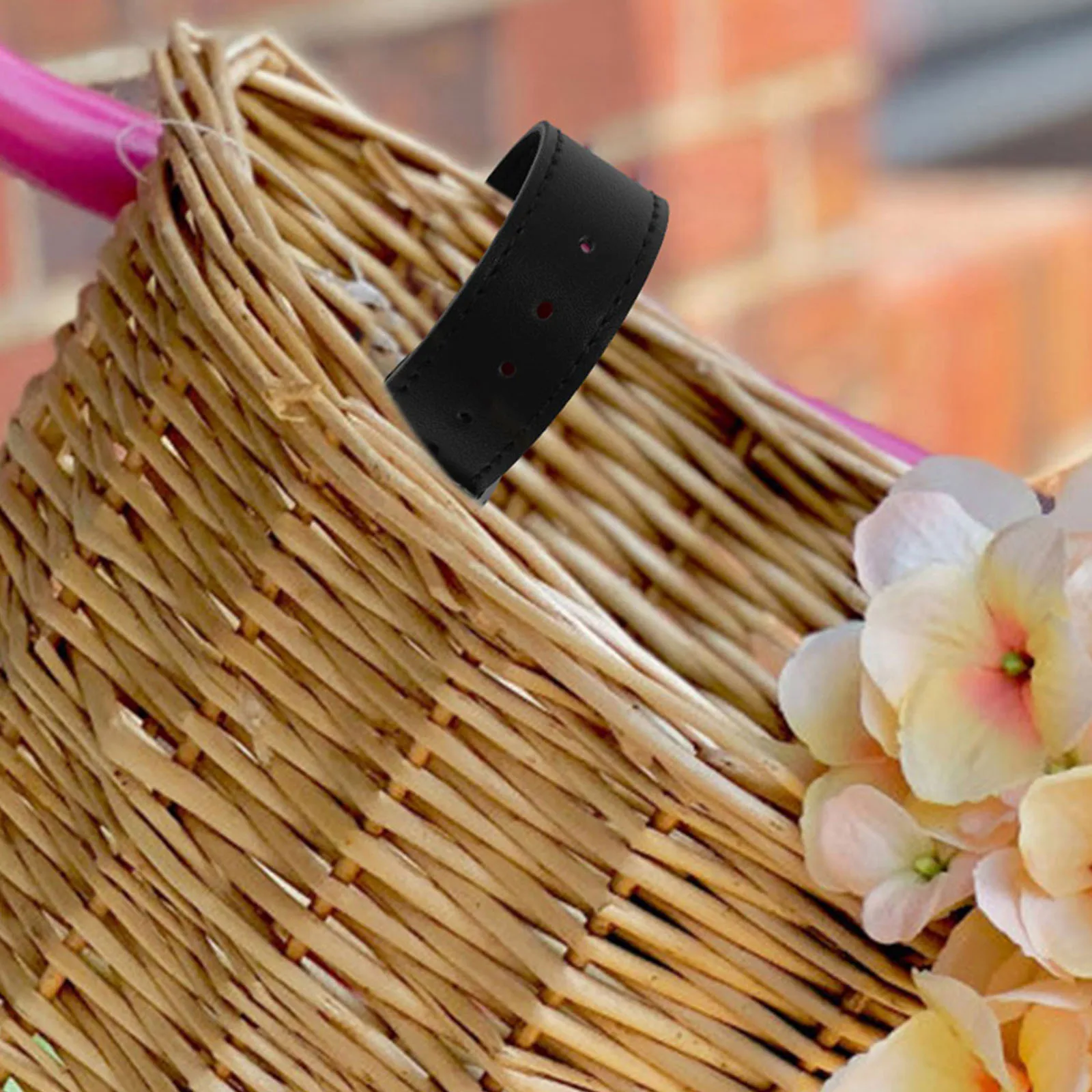 

1 Pair Bike Basket Straps Sturdy Detachable Adjustable Thick Belt Front Container Cycling Scooter Basket Strap For