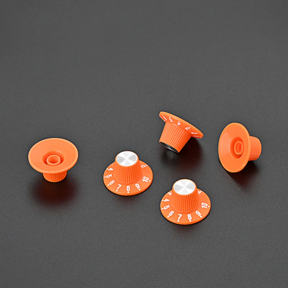 

5 Pcs Guitar Knob Potentiometer Knobs Pedal Volumes Plastic Tone Control Electric