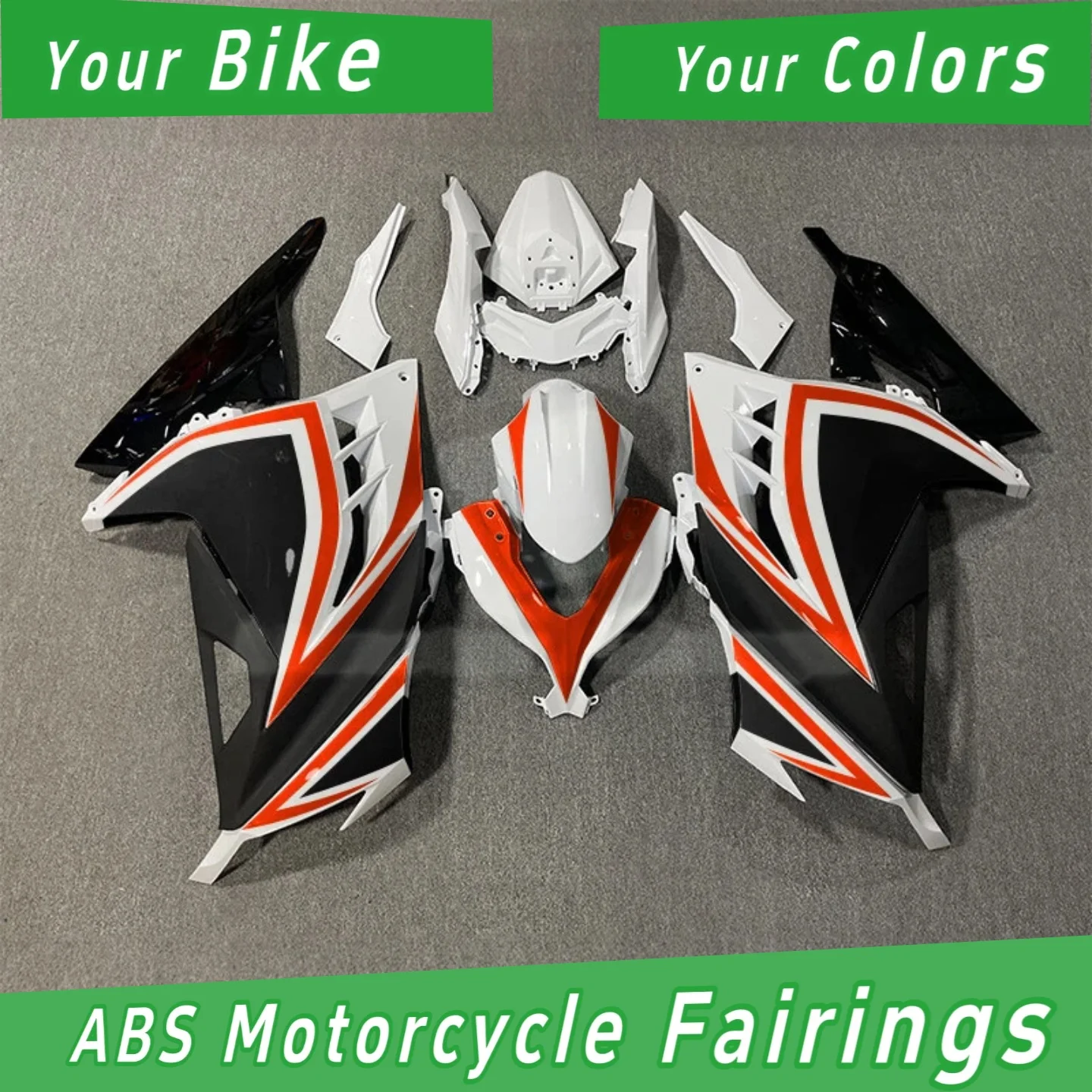 Custom Motorbike Fairing for 2013-2022 KAWASAKI Ninja300 - ABS Road Racing Body Repair Aftermarket Parts Multiple Design Options