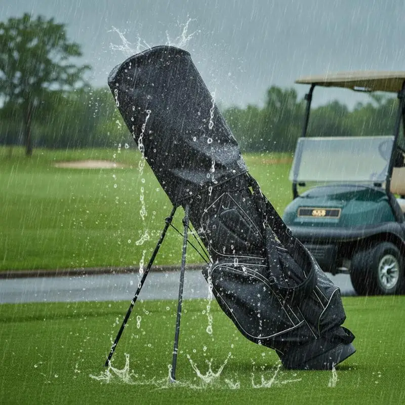 Golf Bag Rain Cover Reusable Dustproof Rain Hood 1Pcs Durable Club Protector for Professional Golfers Daily Training