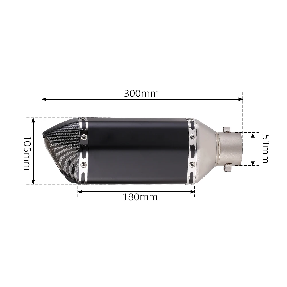 

Universal Motorcycle M1/R1 Exhaust Muffler Pipe For Scooter Motocross Dirt Bike Moto crf150 gsxr150 z900 z750 xj6 adv350