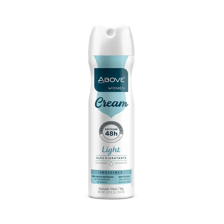 

ABOVE Cream Light 48 Hours Antiperspirant Deodorant Dry Spray for Women Notes of Passion Fruit Protects Against Sweat and Body