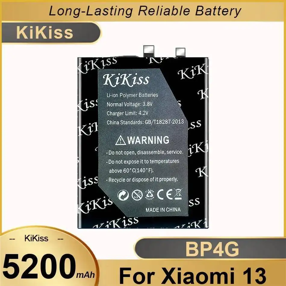 

For Xiaomi 13 5200Mah High Compatibility Safe Mobile Phone Battery BP4G