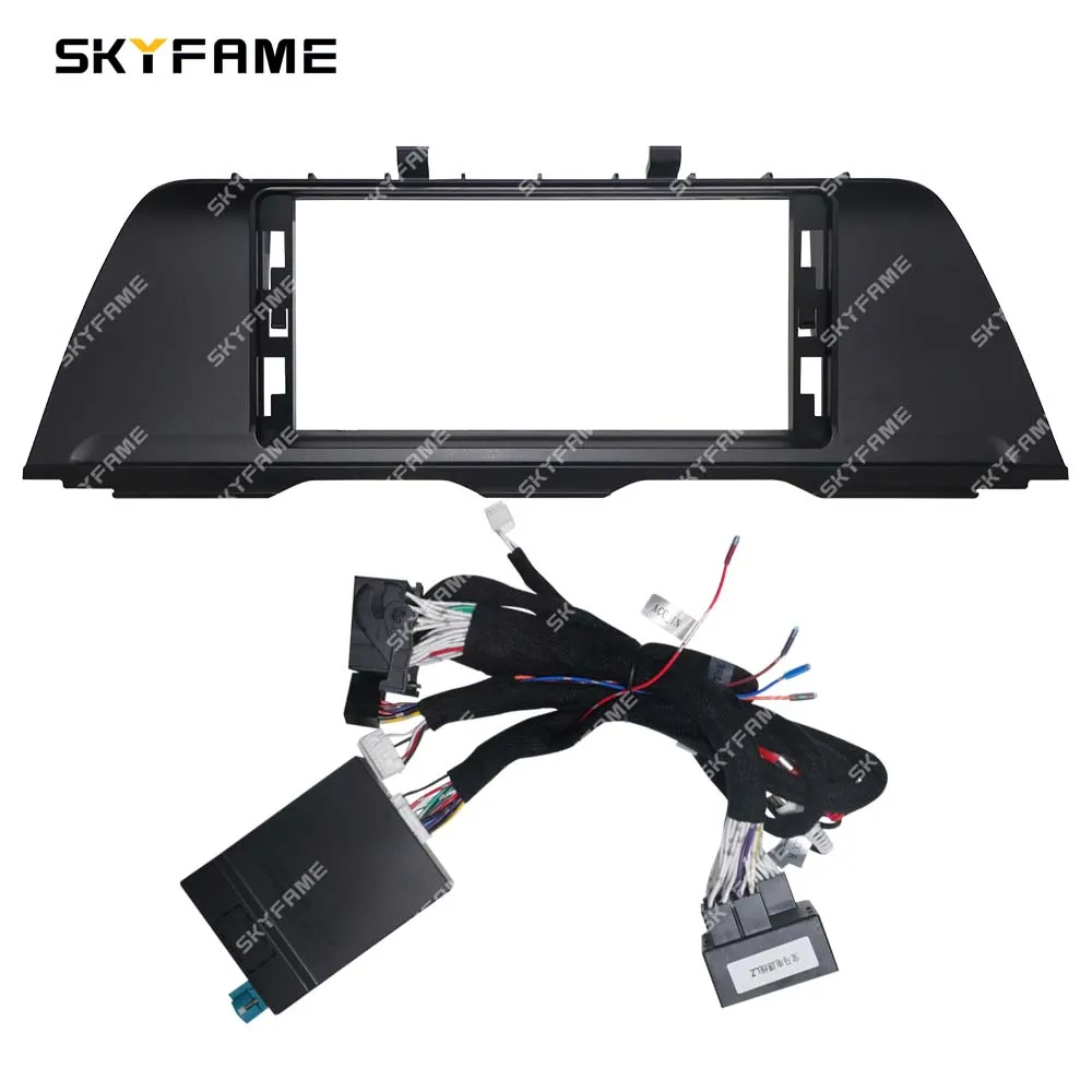 SKYFAME Car 12.3 Inch Frame Fascia Adapter Canbus Box Decoder Android Radio Dash Fitting Panel Kit For BMW 5 Series F10 F11