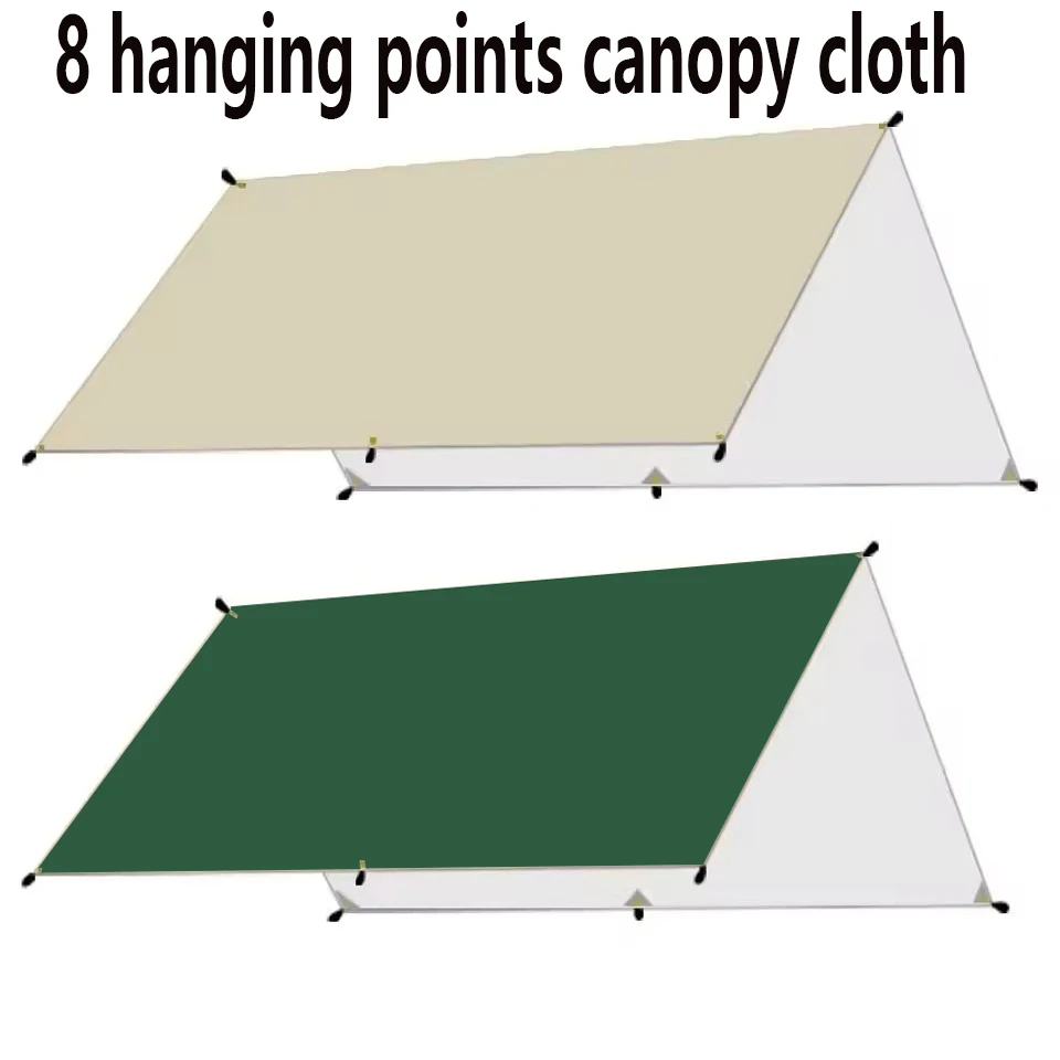 This portable square beach and camping tent features an 8-point canopy design that is not only easy to set up but also waterproo