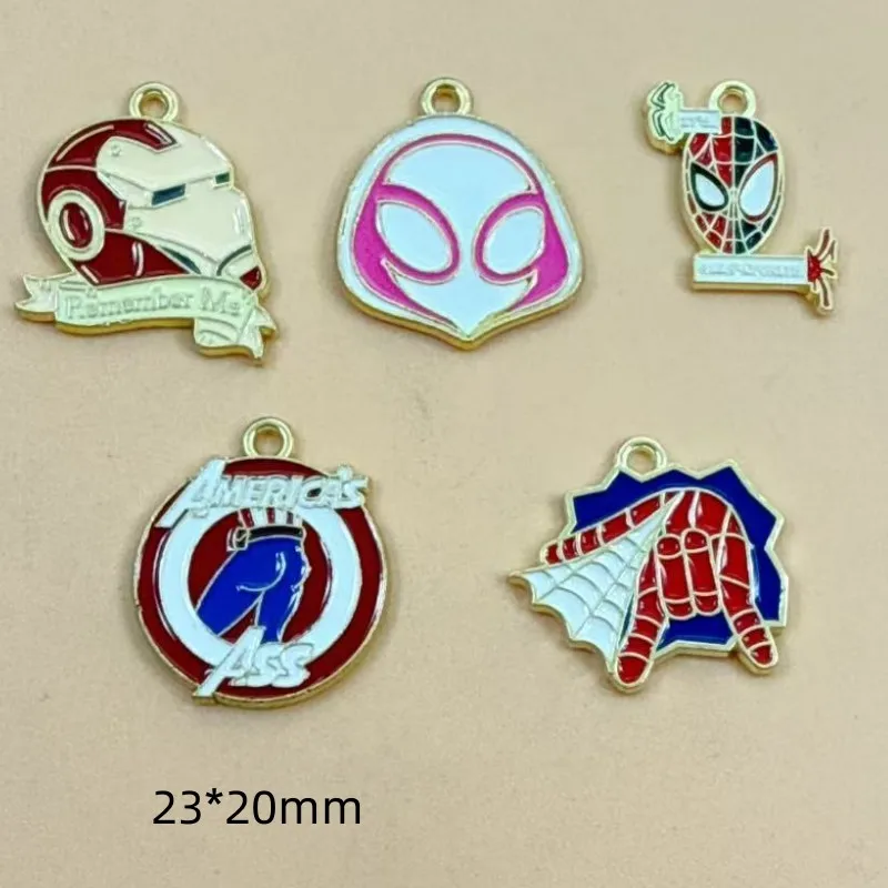 10pcs Cartoon Charm Jewelry Accessories Diy Making Enamel Necklace Earring Pendant Keychain Charms Alloy Metal Gold Plated view 5