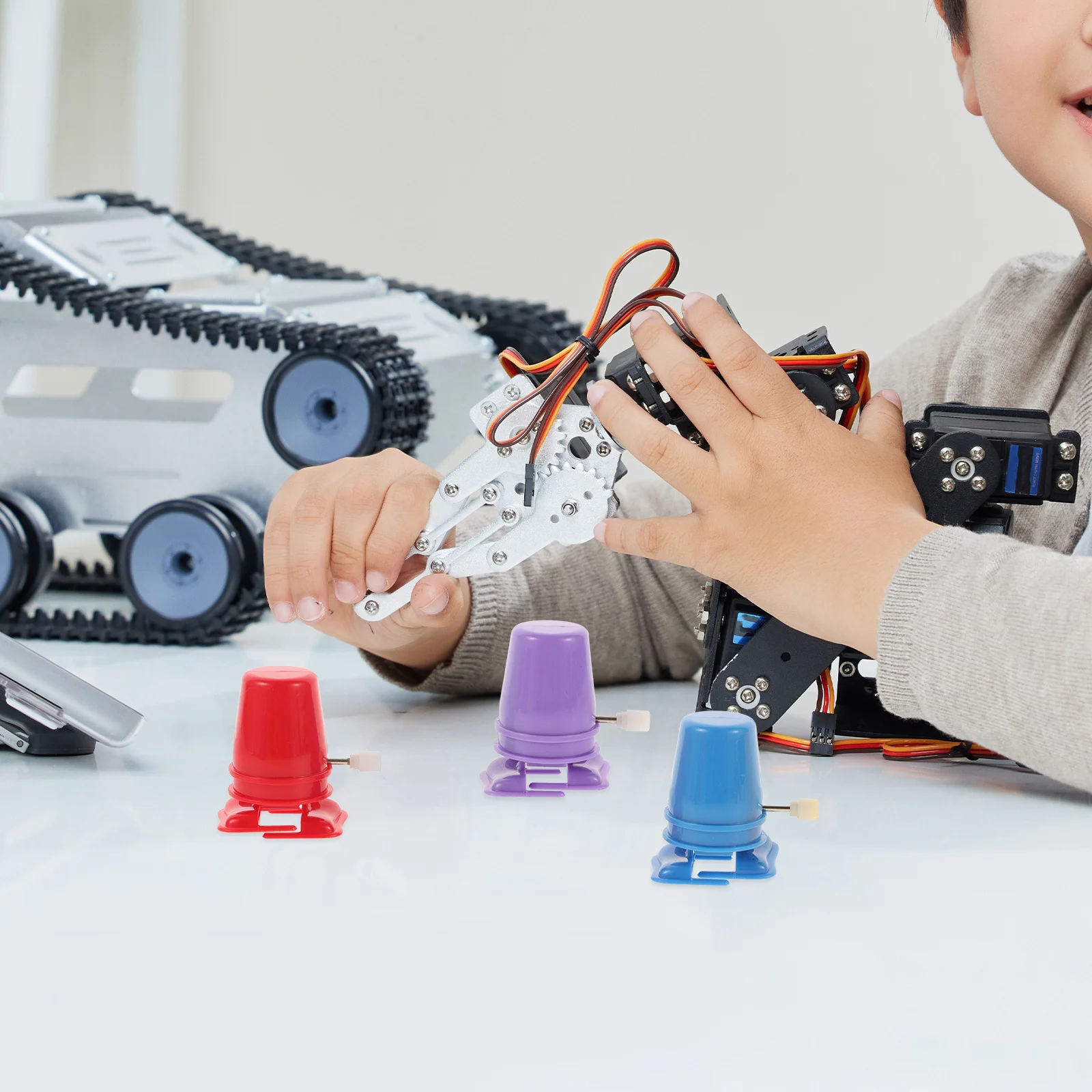 10 個 DIY 時計仕掛けウォーキングメカニズムロボット脚部品交換用ゼンマイ式子供クラフトアクセサリーパーティーの記念品