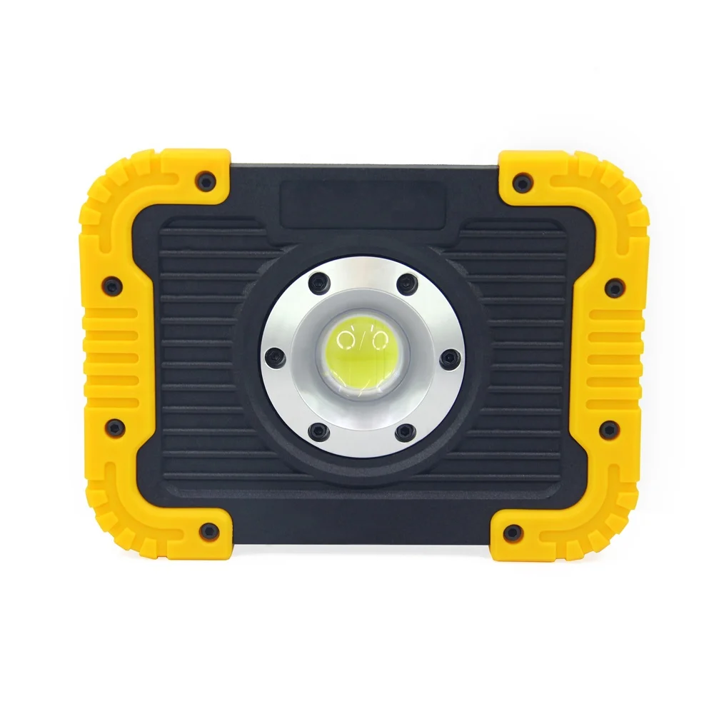 Brightness Adjustable 2*A Dry Battery Powered LED Camping Lantern Outdoor Ultra Compact Sized COB LED Flood Light