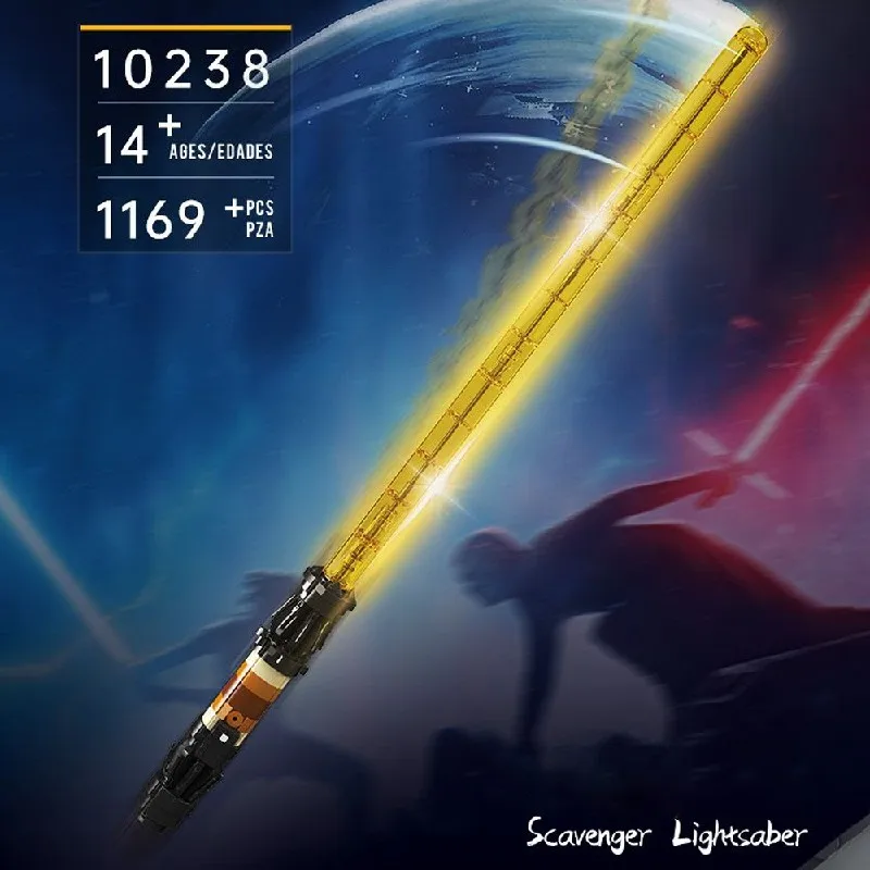 

1169PCS Movie Space War Wasteland Light Saber Building Blocks Sword Assembly Model Kit Ornament Creative DIY Toys Xmas Gift