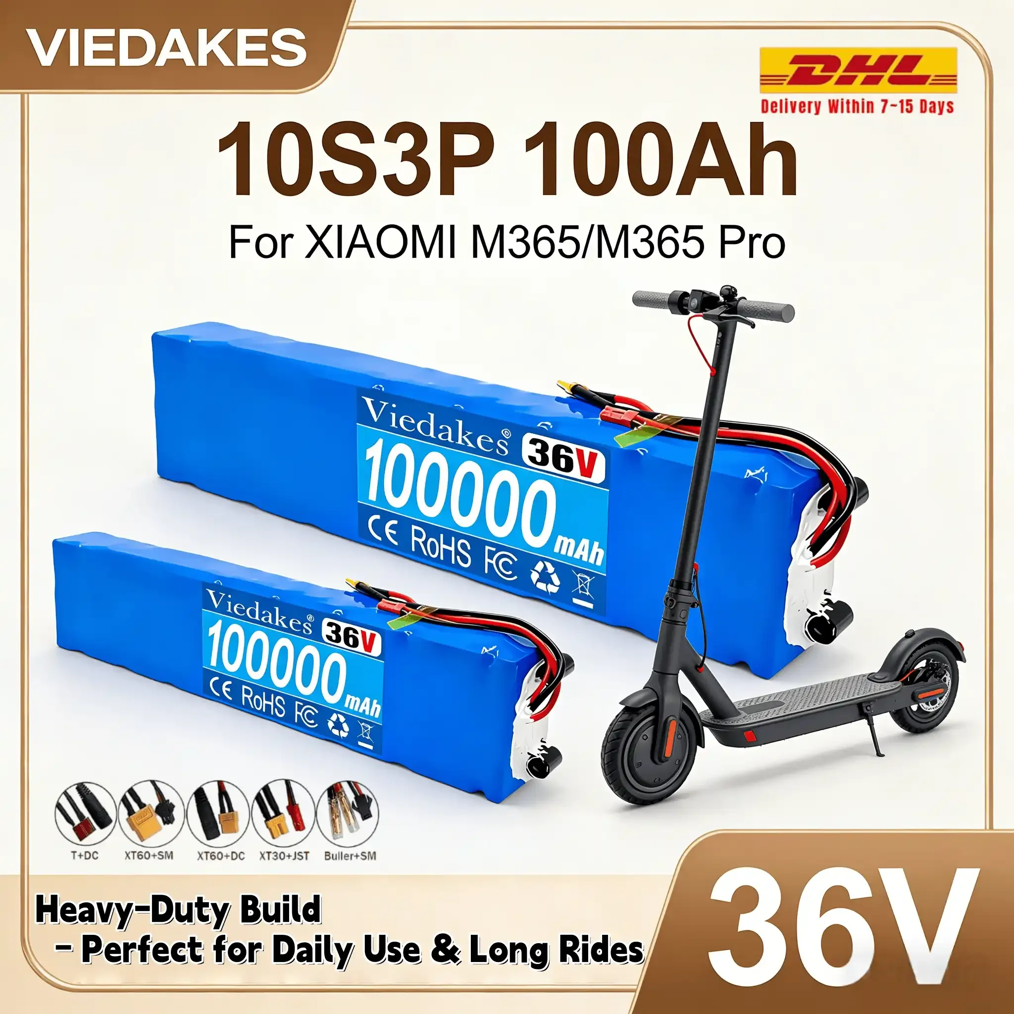 

Fast delivery 36V 10S3P 10Ah Battery Pack 500W for Xiaomi M365 Electric Scooter 18650 Cells BMS