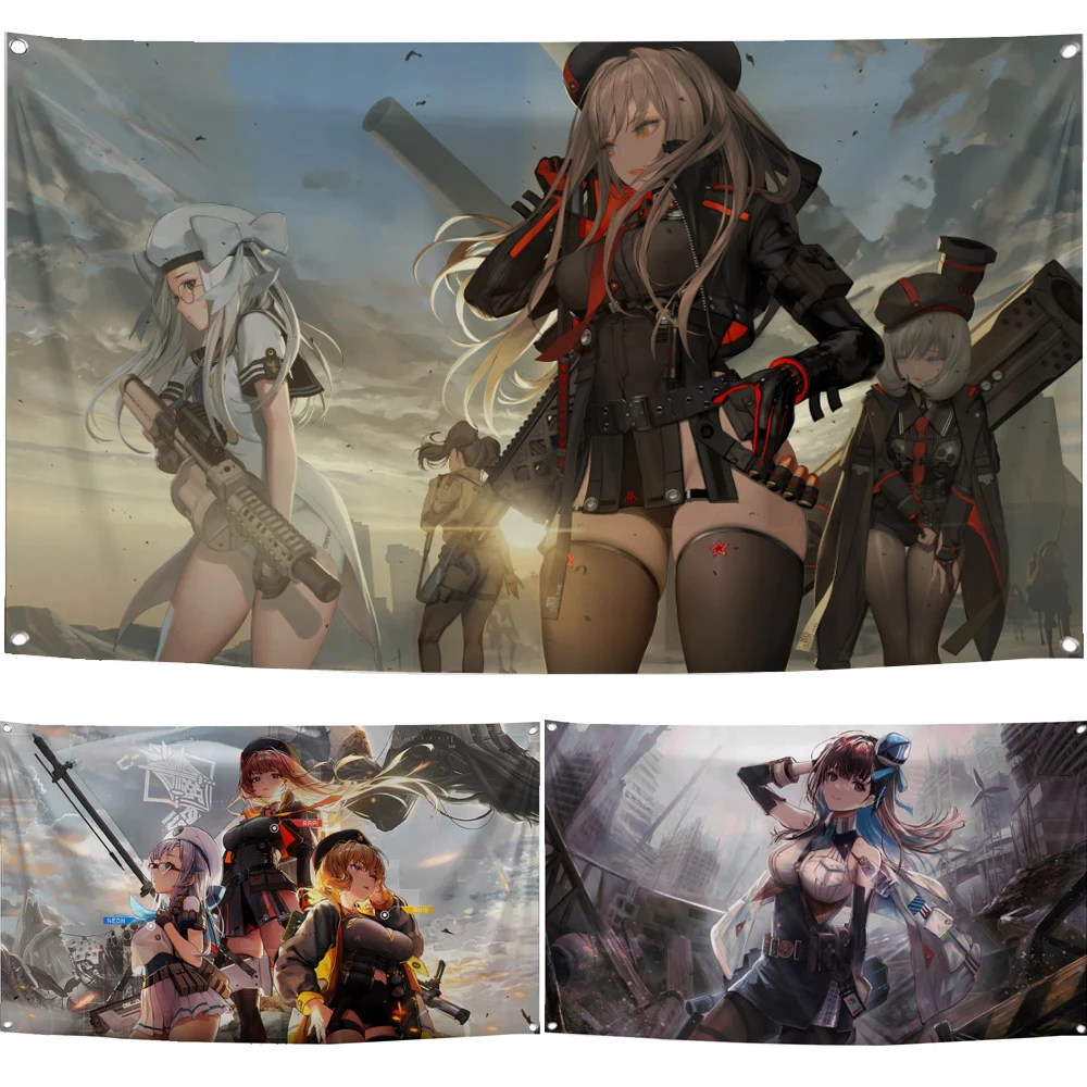 60x90cm 90x150 GODDESS OF VICTORY: NIKKE Flag Polyester Digital Printed kayoing Banner Tapestry curtain poster