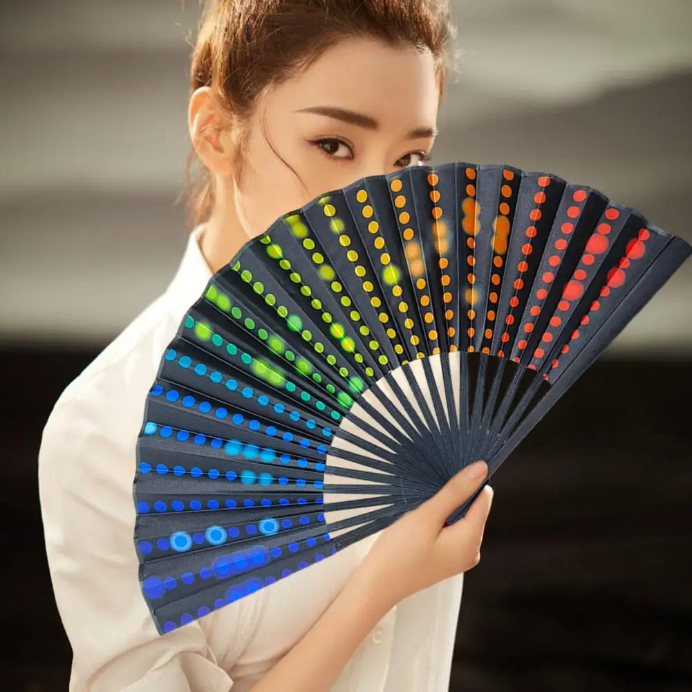 Chinese Style Folding Fan Lightweight Portable Handheld Fan Classic Design Fan for Anytime Anywhere Use