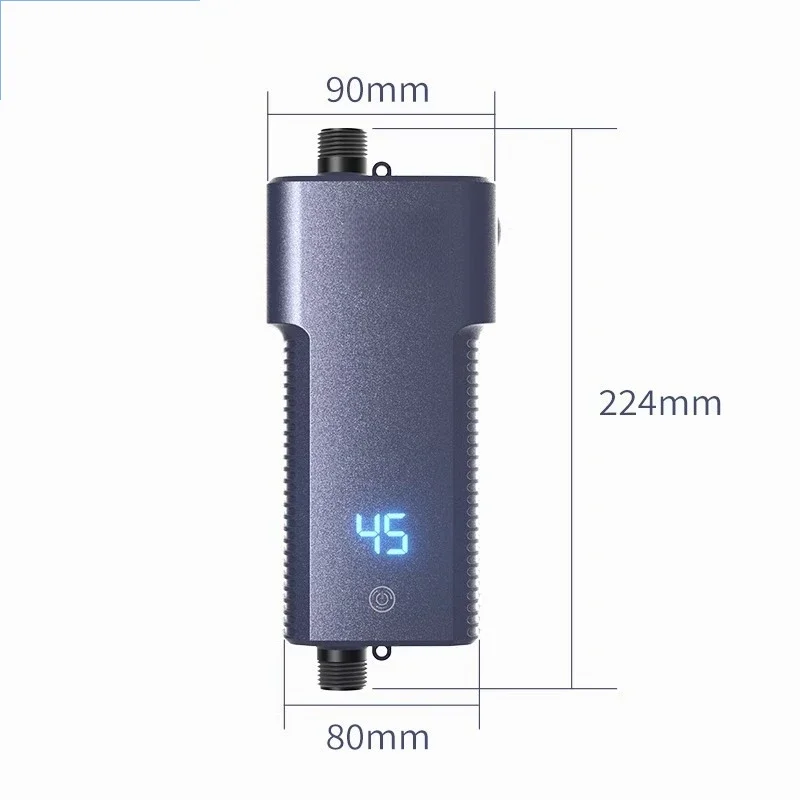 

Instantaneous small electric water heater under the kitchen counter for quick heating and no need to store water for bathing