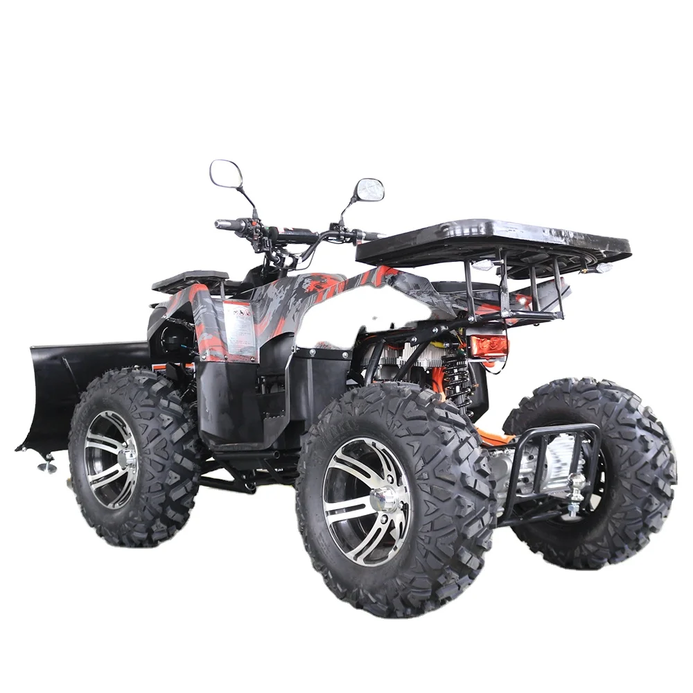 Professional Series 72v 3000w Quad Electric Atv With Snow Plow