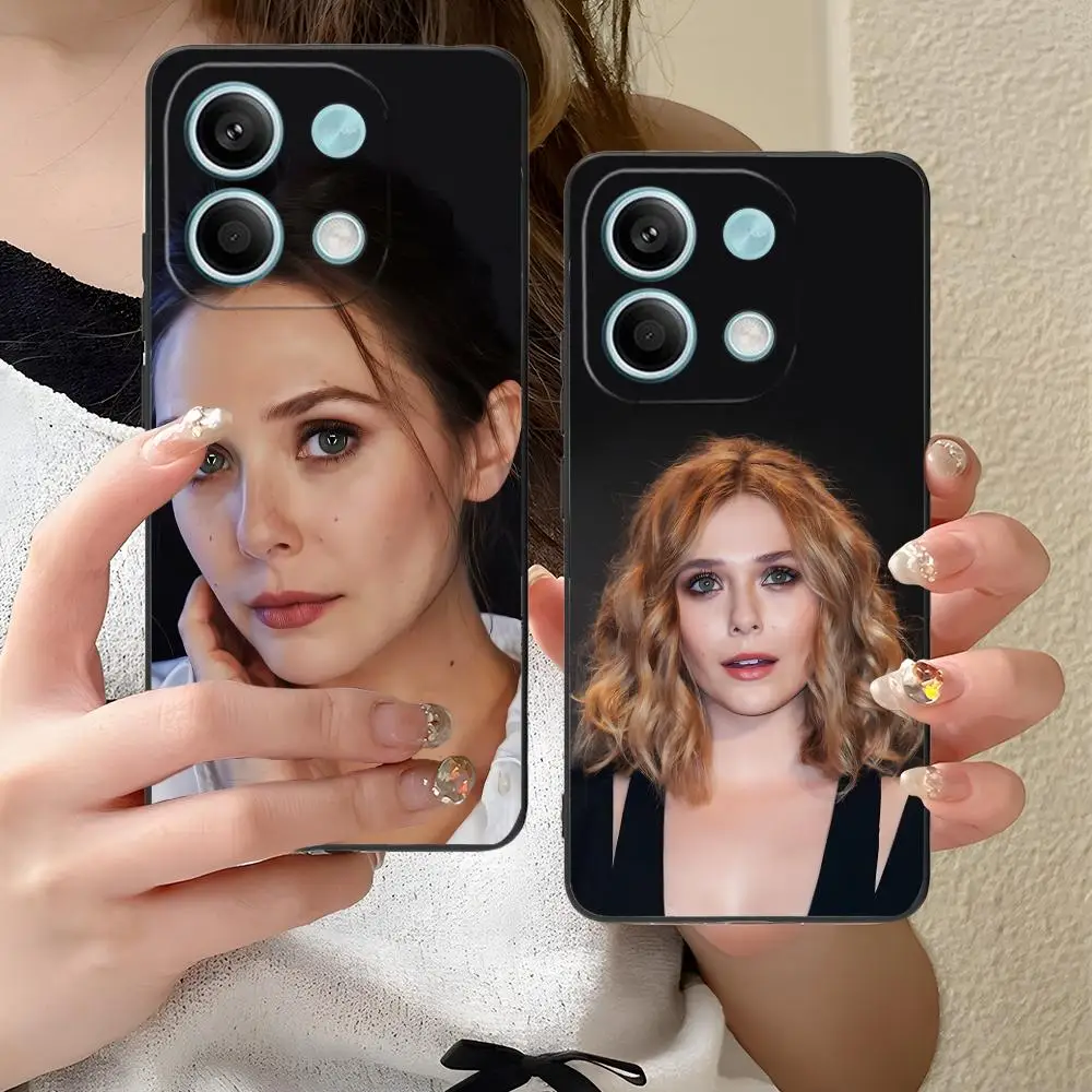 

Fashion Elizabeth Olsen Matte TPU Mobile Phone Case for Xiaomi Redmi Note 14 13 12 11 S Pro Plus 4G 5G Colorful Printing Cover