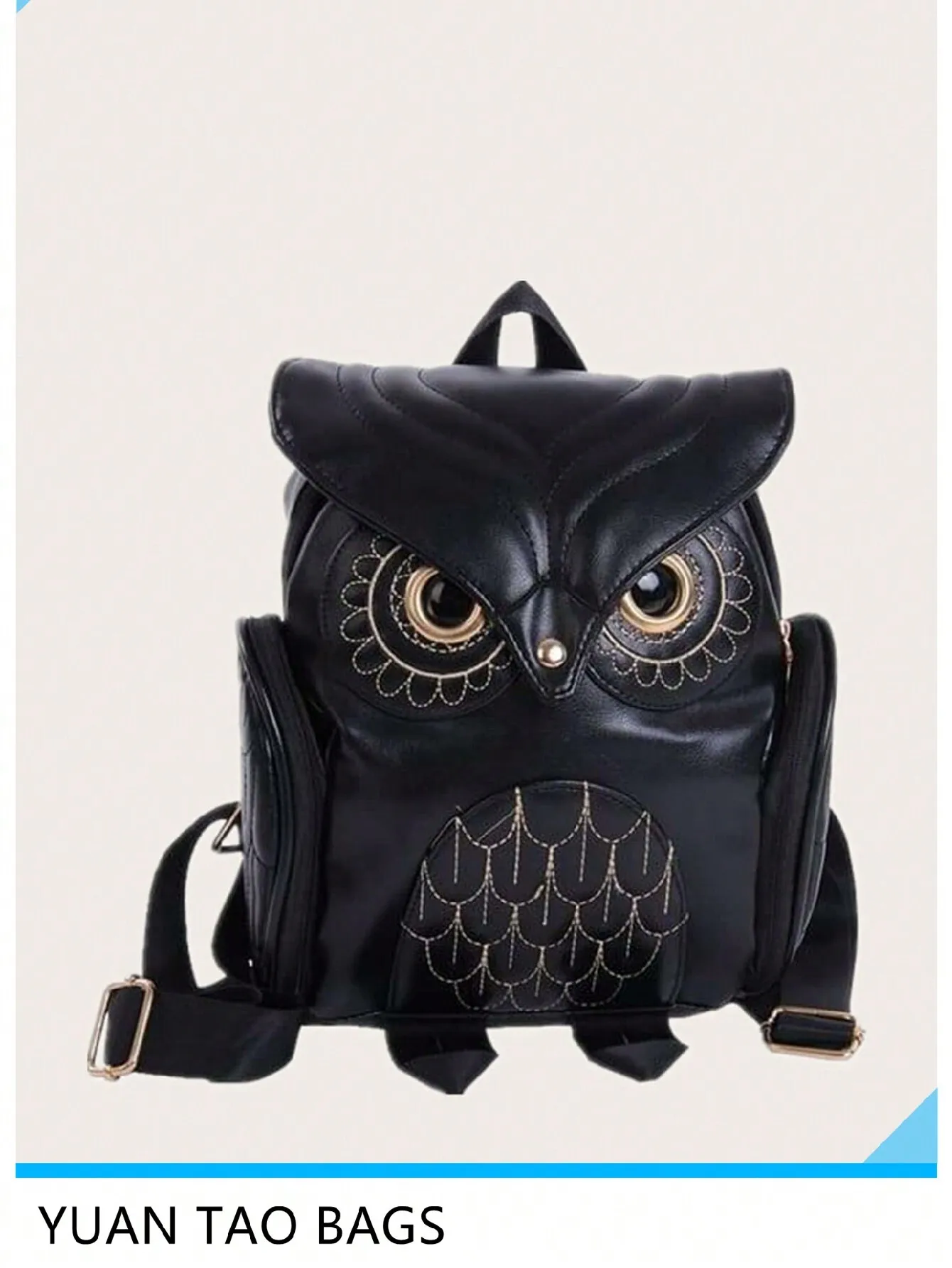 Waterproof,Cartoon Owl Design Flap Backpack Fashion Owl Shaped Novelty Backpack,Fashionable Preppy College Bag,Women's Casual Knapsack & Purse,Backpack,Large Capacity,Laptop Compartment,Portable,Cute,For Teen Girls Women College Students,