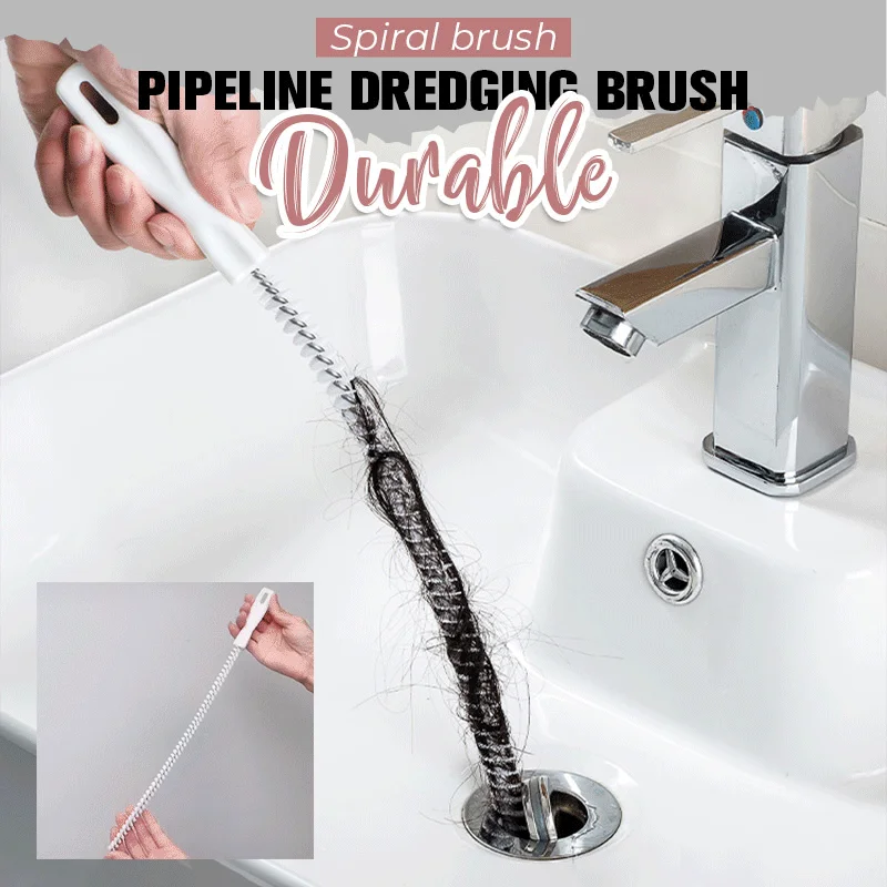 Pipeline Dredging Brush,Sink Drain Overflow Cleaning Brush,Household Sewer Hair Catcher,Snake Hair Drain Clog Remover Cleaning