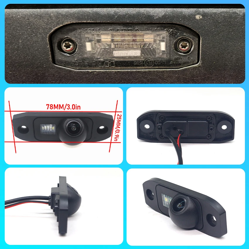 170° HD 1080x720P Rear View Camera For Volvo S40 S60 S80 V50 2004~2012 2013 2014 2015 2016 2017 Night Vision Car Backup Parking