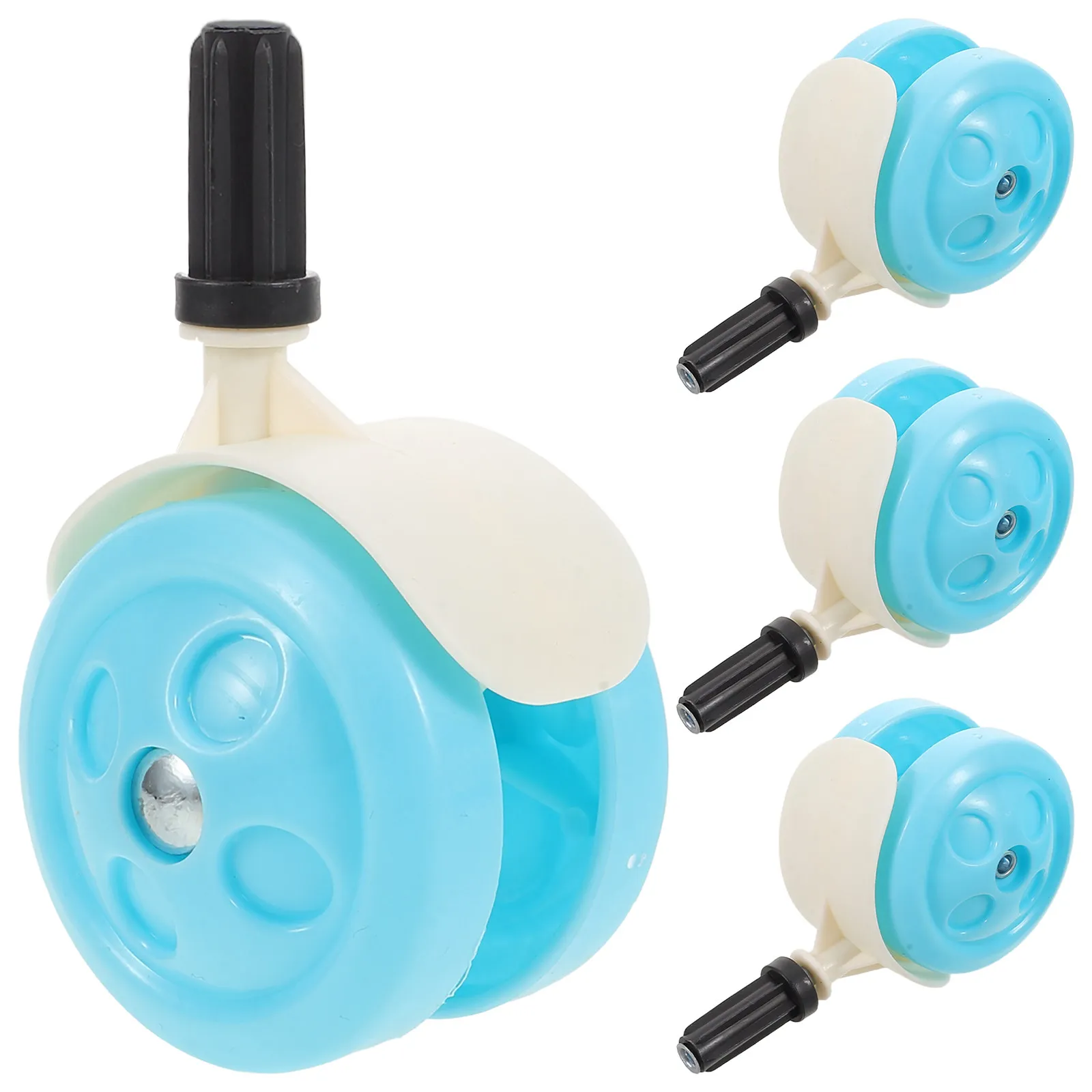 4Pcs Plastic Resistant Baby Walker Wheel Repairs Universal Replacement Mini Caster Wheels Casters Silent Wear Smooth