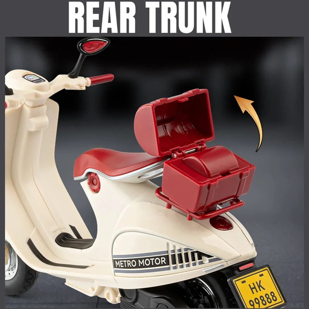 1:12 Retro Motorcycle Sportster S Model Toy Shock Absorption Linkage Steering Alloy Diecast Sound Light Motor Models Boys Gifts