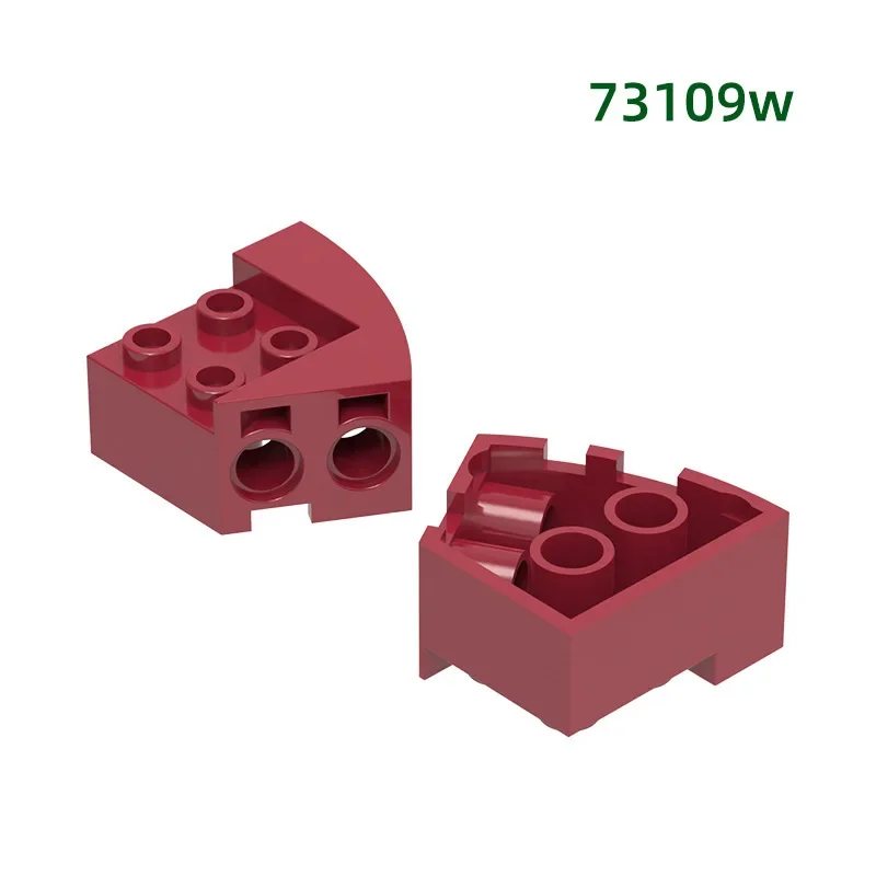 MOC 5PCS 73109WมุมArc Roof Building Blocksชุดขวาบ้านปราสาทประกอบอิฐอนุภาคDIY Ideaของเล่นเด็กของขวัญ